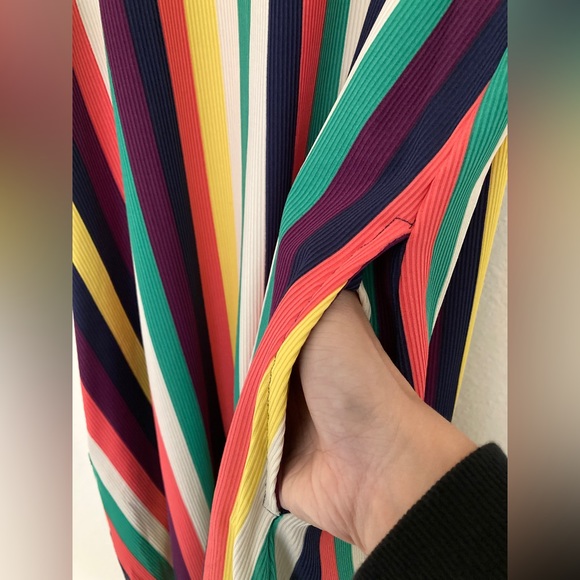 LuLaRoe Charlotte Dress — Multi-color Stripe, size XS. - Picture 5 of 7